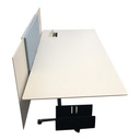 USM Kitos Schreibtisch 200x90cm - inkl. Trennwand und Medientechnik
