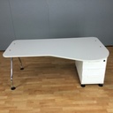 Vitra Ad Hoc Schreibtisch mit Container weiß 1,80x0,72x80/1,05cm