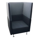 Sedus sopha 1-Sitzer Sessel schwarz / grau 2