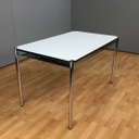 USM Haller Tisch 150x75cm Platte neu Topweiss Kante Schwarz